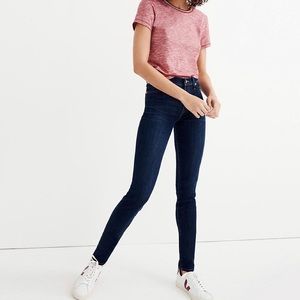 Madewell 9” Mid-Rise Skinny Jeans in Larkspur Wash